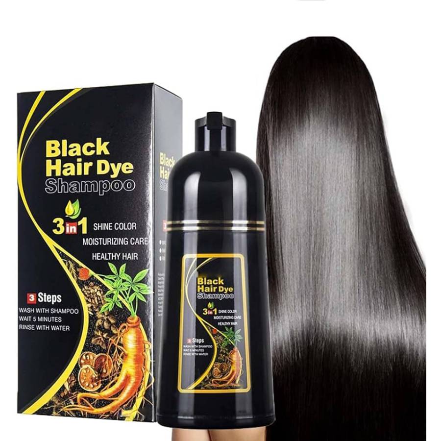 BLACK HAIR ™ - Shampoo Tinte 3 EN 1 Para Canas 100% Efectivo.